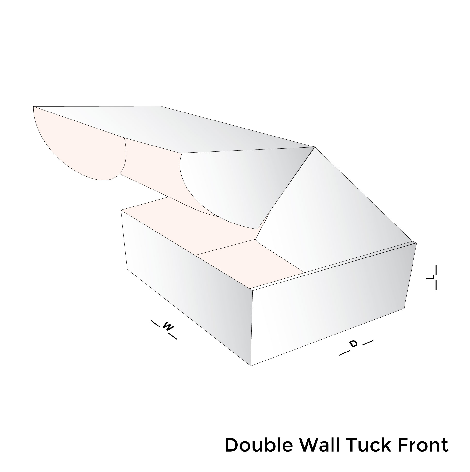 Double Wall Tuck Front box by icustomboxes.com
