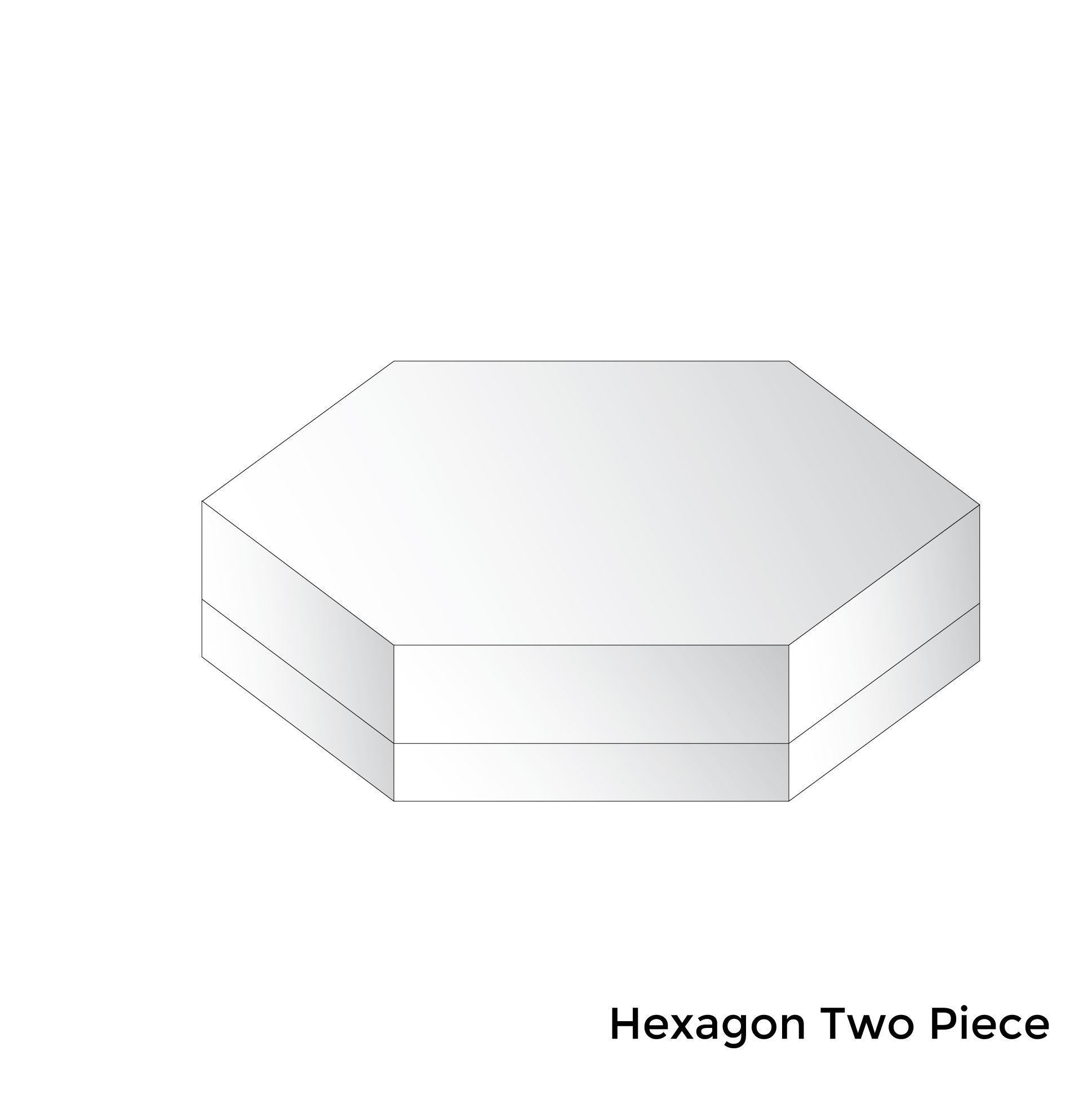 Hexagon two piece box wholesale by icustomboxes.com
