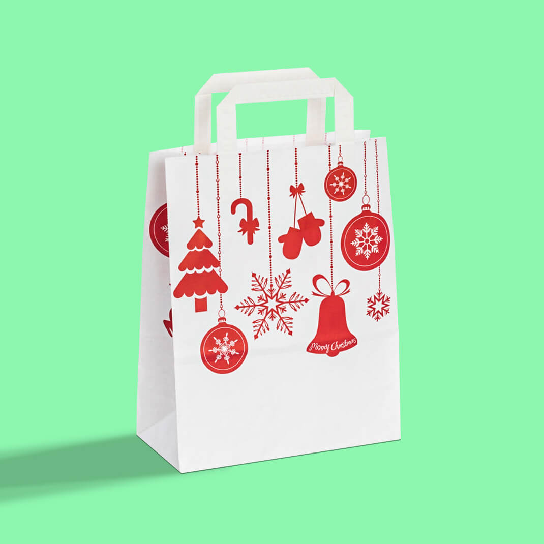 white-color-christmas-paper-bags