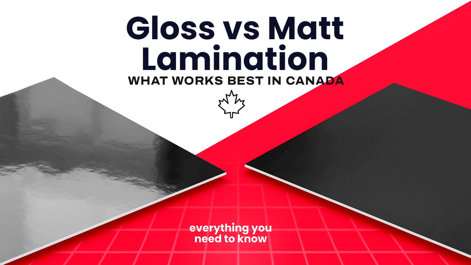 Gloss vs. Matte Lamination: What Works Best in Canada?