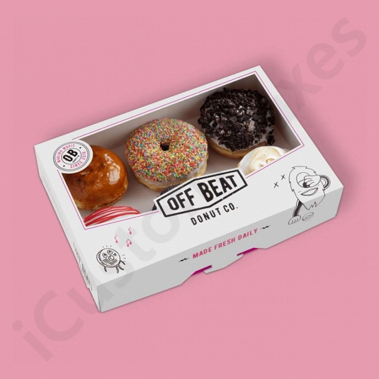 Custom Donut Packaging box by icustomboxes.com