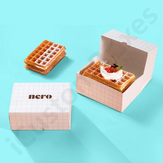 Custom Waffles Boxes Wholesale | I Custom Boxes
