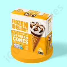 ラッピング・包装 ICE CREAM BOX Printed-Blue-Color-Non-Woven-