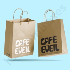Custom Kraft Takeout Bags