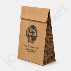Custom Kraft Takeout Bags