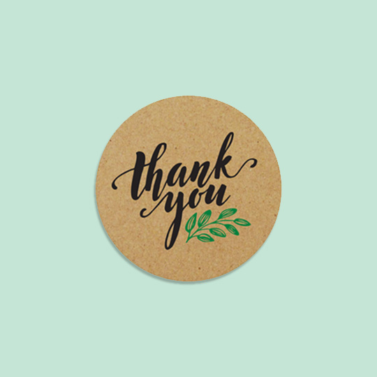 custom thank you stickers