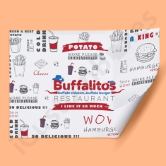 Printed Burger Paper