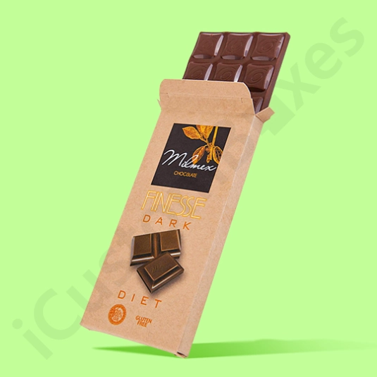 mushroom chocolate bar packaging box