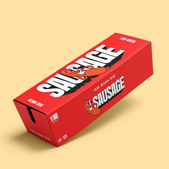 Custom Sausage Boxes with printed logo packaging