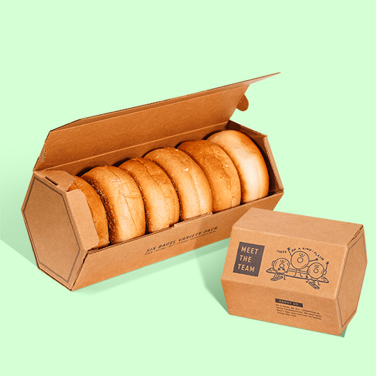 ★COURONNE★ Bagel Packing Pouch 41_RVAEX25144BRD Custom Bagel Boxes | Get Wholesale Packaging