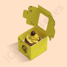 single cupcake boxes with window