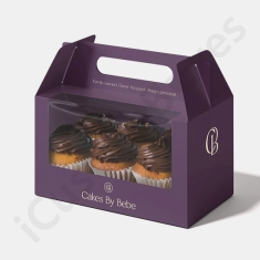 cardboard cupcake boxes with window