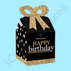 gold foil glitter boxes
