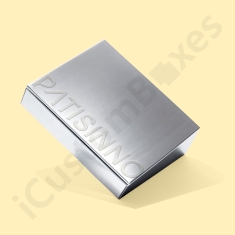 Metallic Silver Foil Boxes