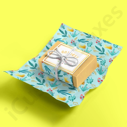 custom wrapping paper for handmade soap