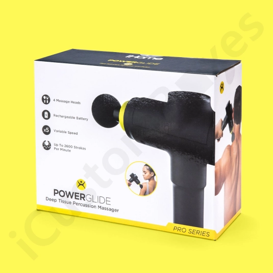 massage gun packaging box with printed logo