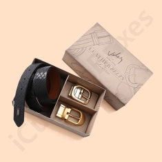 custom belt box with insert