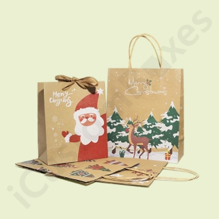 Christmas Kraft Gift Bags