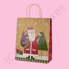 Kraft Paper Christmas Gift Bags