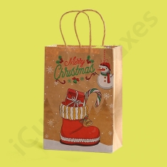 Kraft Christmas Gift Bags