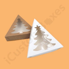 Kraft Christmas Triangle Boxes