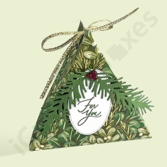 Christmas Triangle Paper Gift Boxes