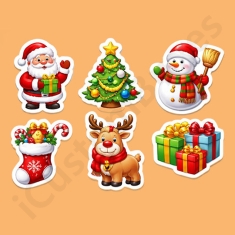 Holiday Christmas Stickers