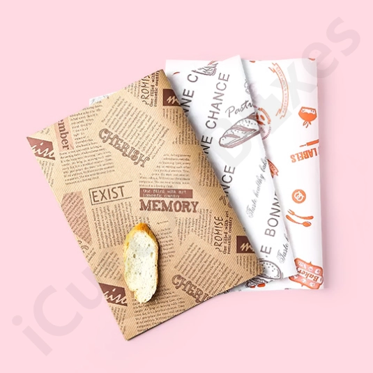 custom printed butter paper