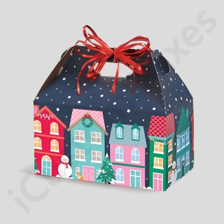 Christmas House Shape Gift Box