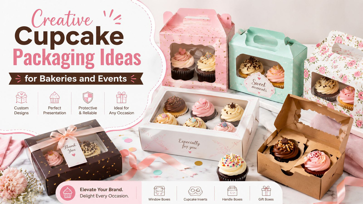 Creative Cupcake Packaging Ideas for Bakeries and Events