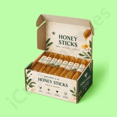 Custom Tuck End Boxes For Honey Straw Packaging