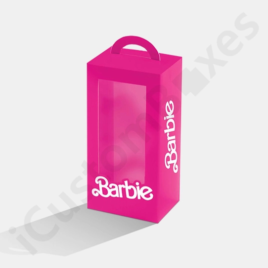 doll packaging boxes in pink color