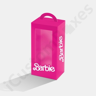 doll packaging boxes in pink color