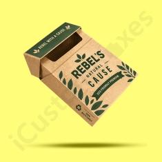 Kraft Custom Printed empty cigarette  boxes