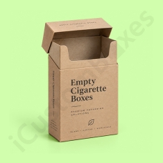 Eco-friendly empty cigarette boxes