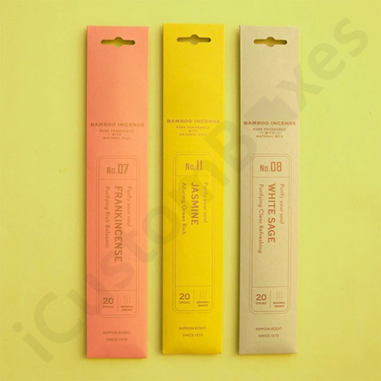 Luxury custom incense box packaging made from eco-friendly cardboard