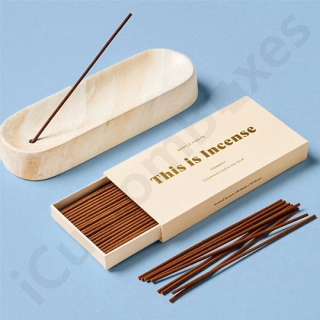 Luxury custom incense box packaging made from eco-friendly cardboard