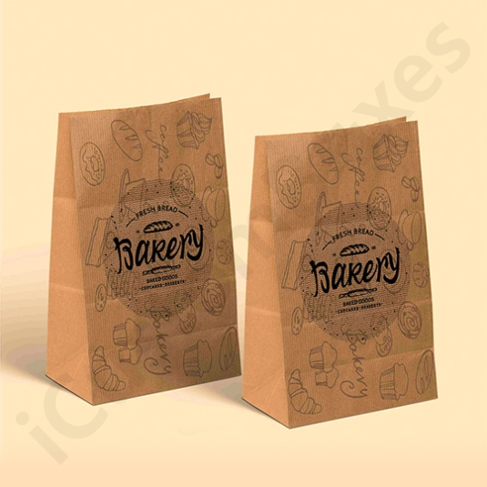 Custom bakery bags with bakery logo