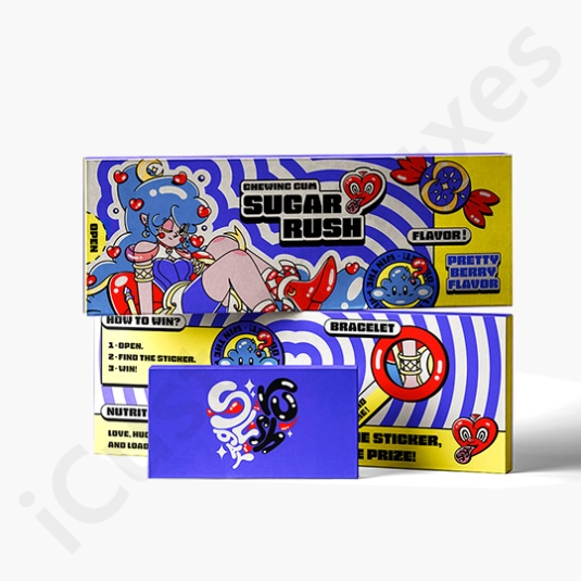 bubble gum packaging boxes