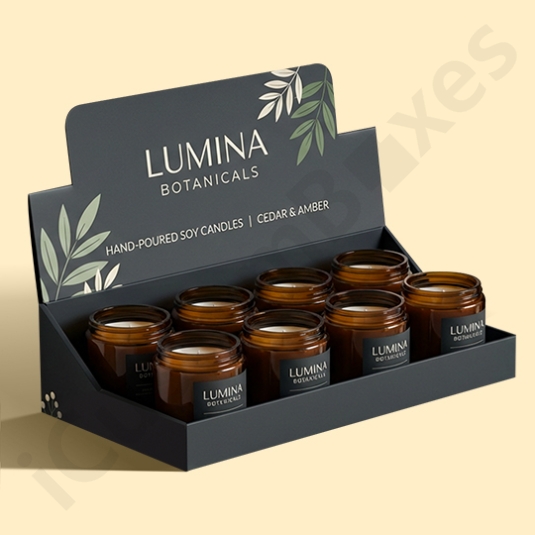custom candle display boxes - wholesale packaging