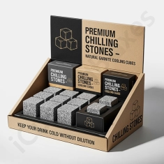 Custom Rocks Chilling Stone Packaging Boxes