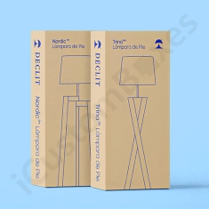 kraft long table lamp boxes