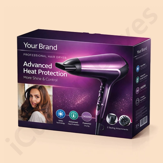 custom hair dryer boxes - wholesale packaging