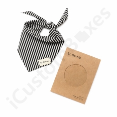 bandana packaging with die-cut window