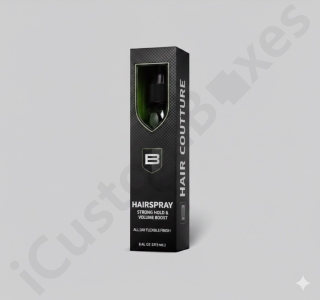 hairspray packaging boxes with brand logo
