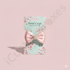 hair bow packaging with logo