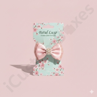 hair bow packaging with logo