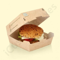 kraft paper mini burger box