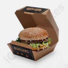 small kraft box for burger