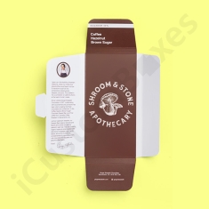 custom pritned mushroom chocolate bar packaging boxes